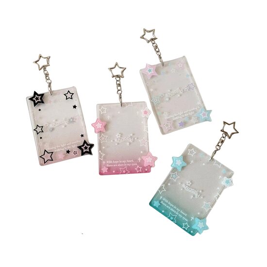 HISOCTUE | Card holder[Transparent Stars]